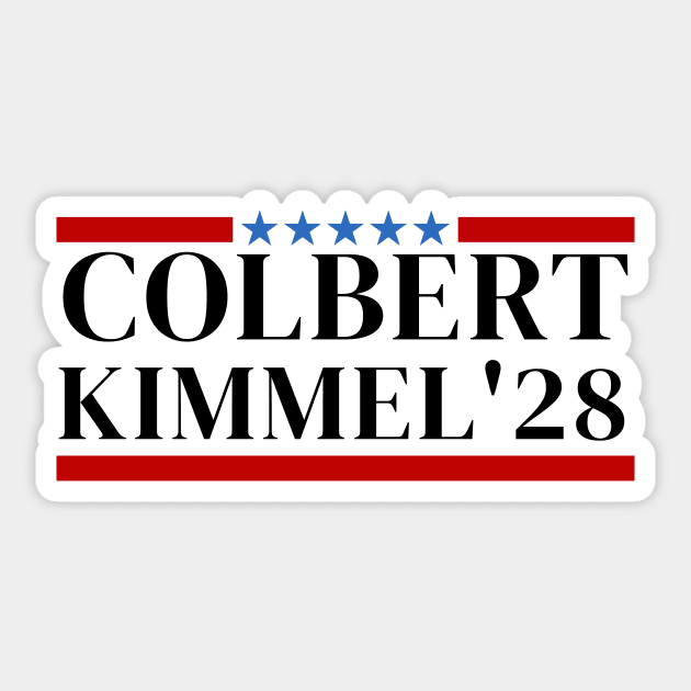 Jimmy Kimmel Team Free, I Stand with Jimmy Kimmel shirt, Jimmy Kimmel Live, Colbert Kimmel 2028 shirt Sticker by ZEDK